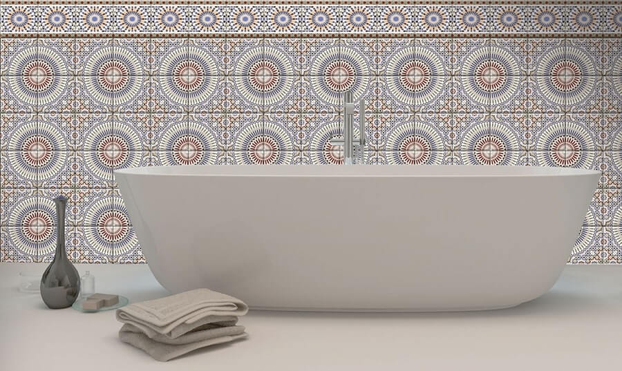 marokańskie wzory w łazience